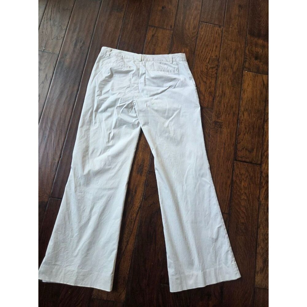 Banana Republic Women's White Cotton Dress Pants Size 10 - Picture 2 of 9